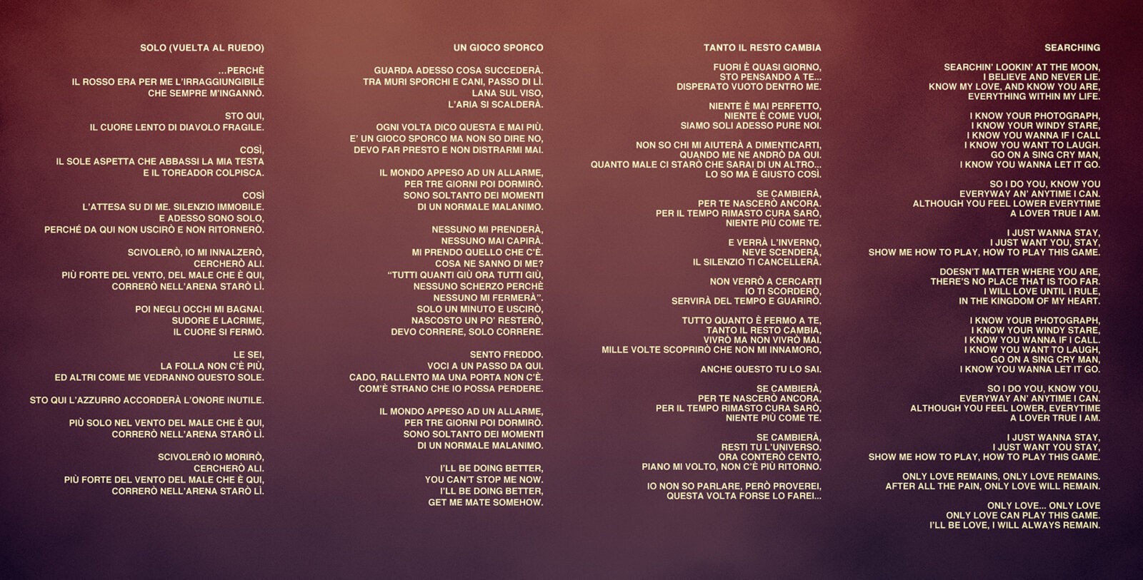 Marco Mengoni // Solo 2.0 // Artwork